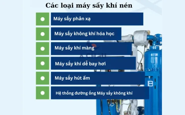 Một số máy nén sấy khí