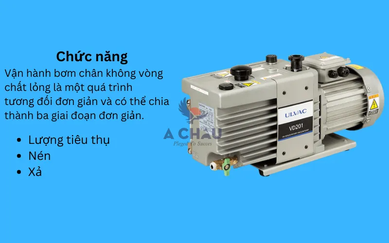 Chức năng của bơm chân không