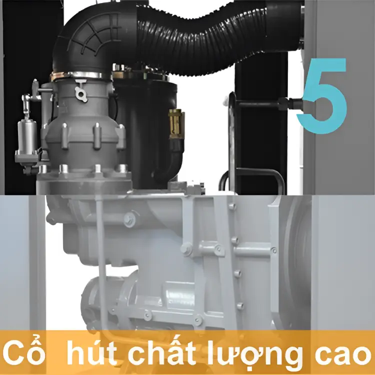 Máy nén trục vít dầu Trung Quốc 2 cấp nén