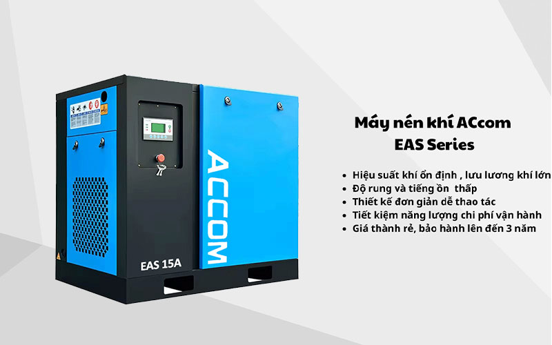 Đặc điểm Máy nén khí ACcom EAS15A 11KW 15HP