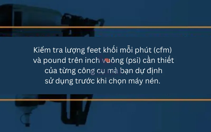 Kiểm tra dụng cụ khí nén