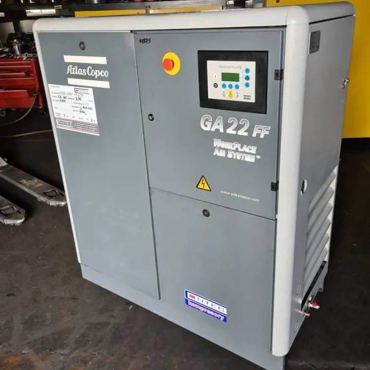 Máy nén khí Atlas Copco 22kw 30Hp cũ (bãi)