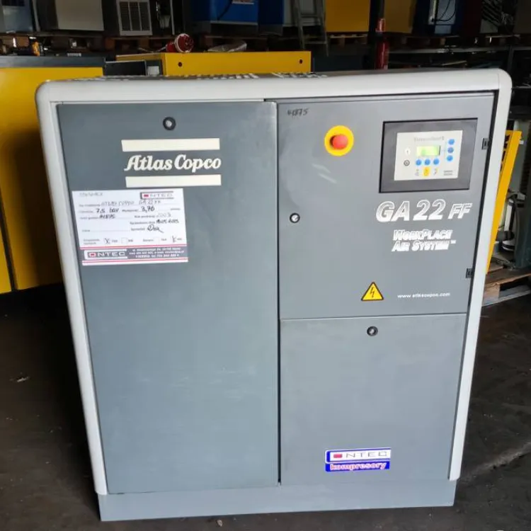 Máy nén khí Atlas Copco 22kw 30Hp cũ (bãi)