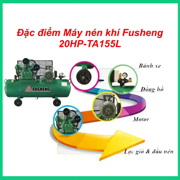 Máy nén khí Fusheng 20HP-TA155L