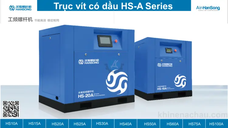 Máy nén khí trục vít dòng HS-A series hãng hansong