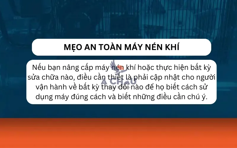 Mẹo an toàn khi sử dụng máy nén khí