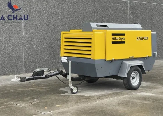 Máy nén khí Atlas Copco cũ chạy dầu Diesel XAS 186 DD - N