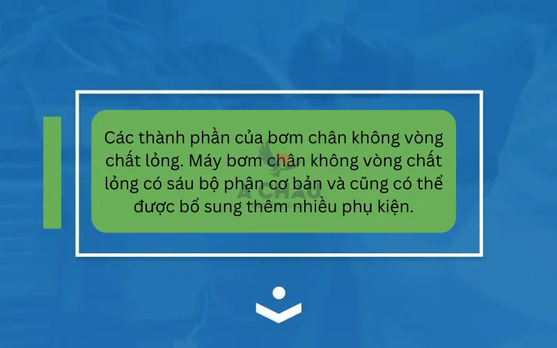 Các thành phần của bơm chân không