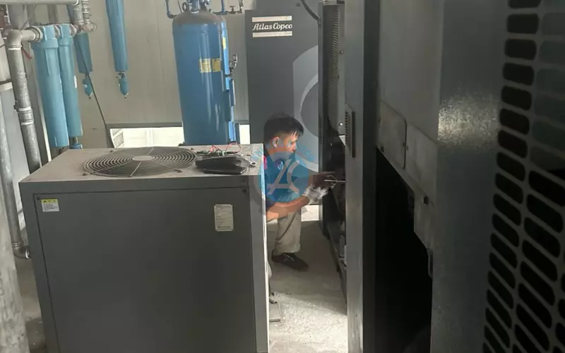 Sửa chữa máy nén khí Atlas copco