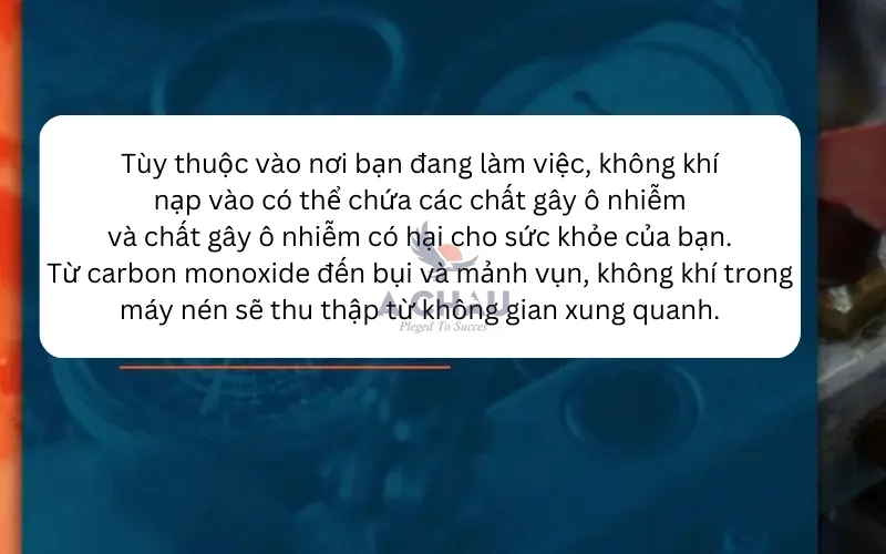 Hít thở từ máy nén khí có an toàn không