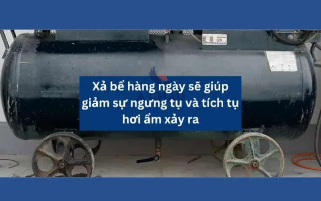 Xả nước bình tích khí